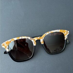 KREWE Prytania | Butterscotch to Black sunglasses